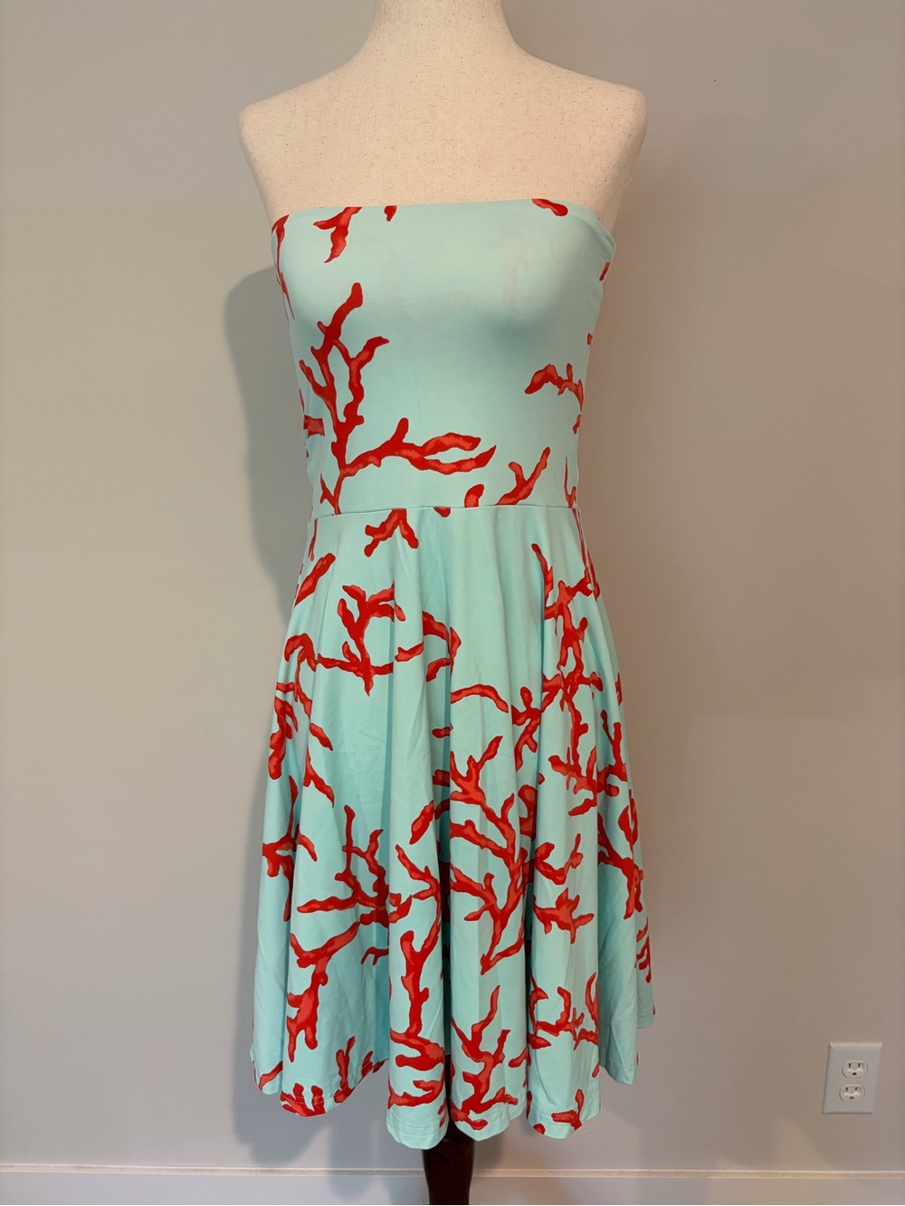 J. McLaughlin RARE Catalina Cloth Strapless Dress XS